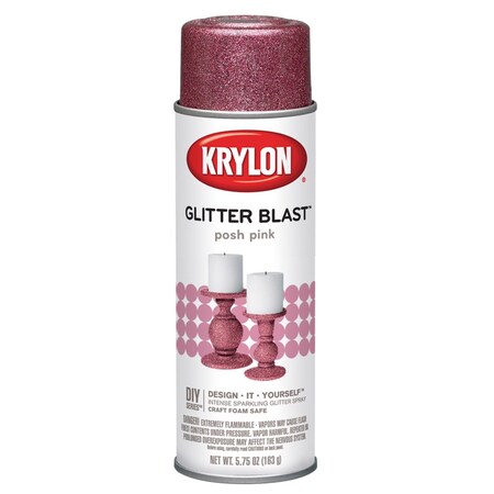 Krylon Krylon Glitter Blast Posh Pink Spray Paint 5.75 oz K03812000